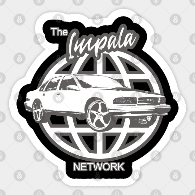 The Impala Network Sticker by Black Ice Design